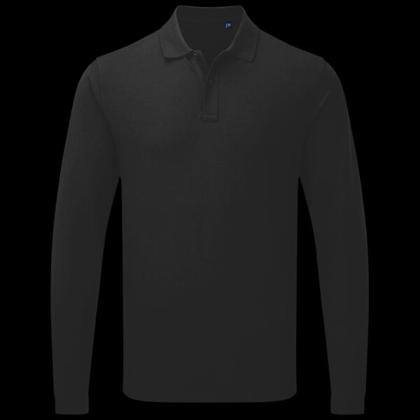 Premier Essential Unisex Long Sleeve Polo Shirt Thumbnail