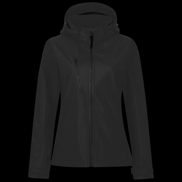 Regatta Ladies Venturer Three Layer Hooded Soft Shell Jacket Thumbnail
