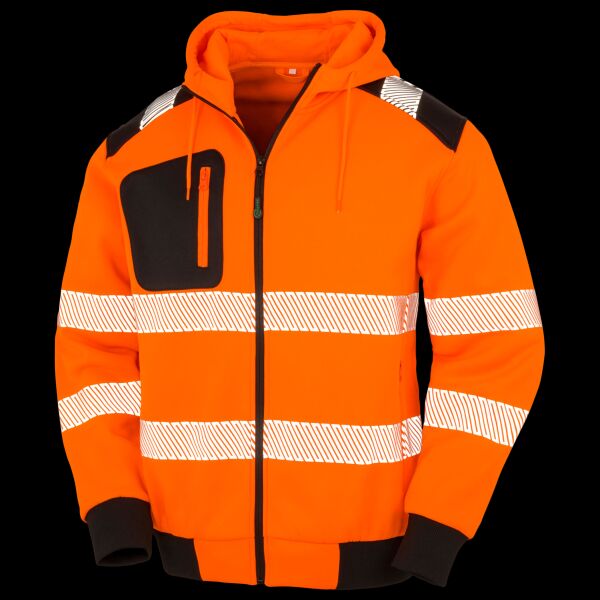 Result Genuine Recycled Safety Zip Hoodie Thumbnail