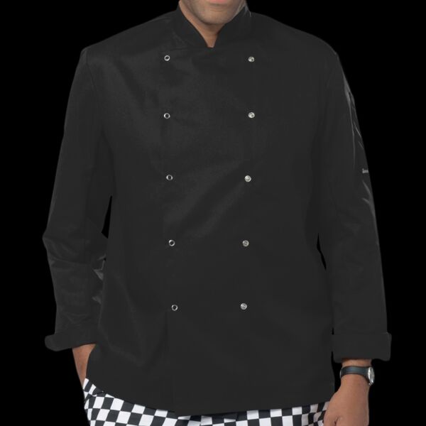 Dennys Long Sleeve Press Stud Chef's Jacket Thumbnail