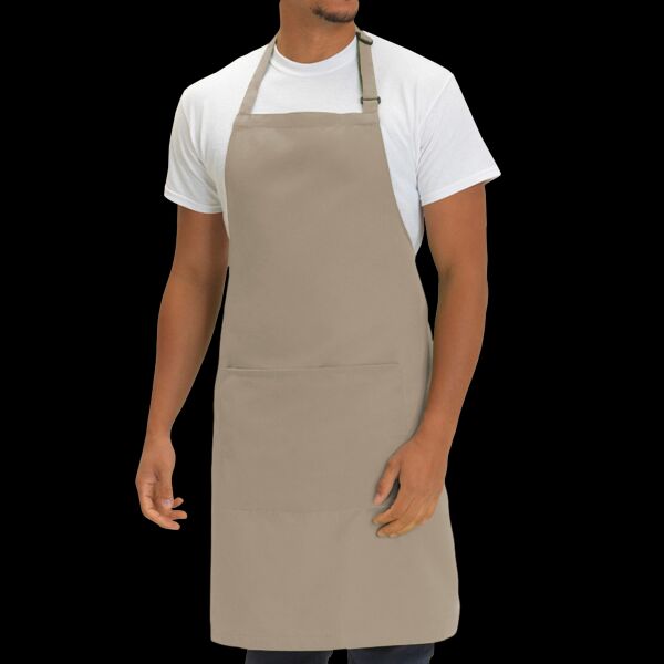 Dennys Polyester Bib Apron with Pocket Thumbnail