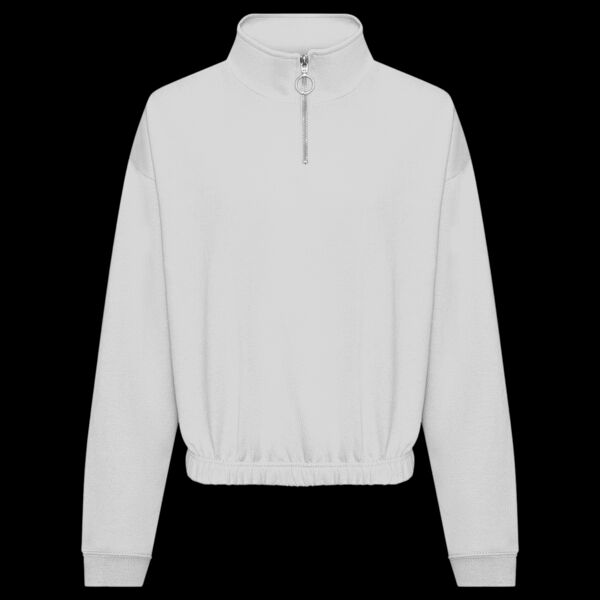 AWDis Ladies Cropped 1/4 Zip Sweatshirt Thumbnail