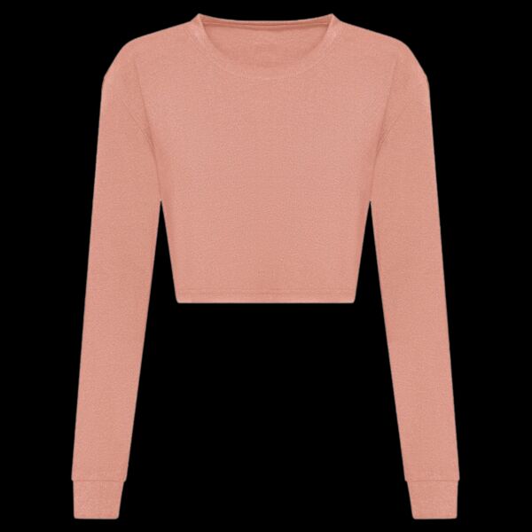 AWDis Ladies Long Sleeve Cropped T-Shirt Thumbnail