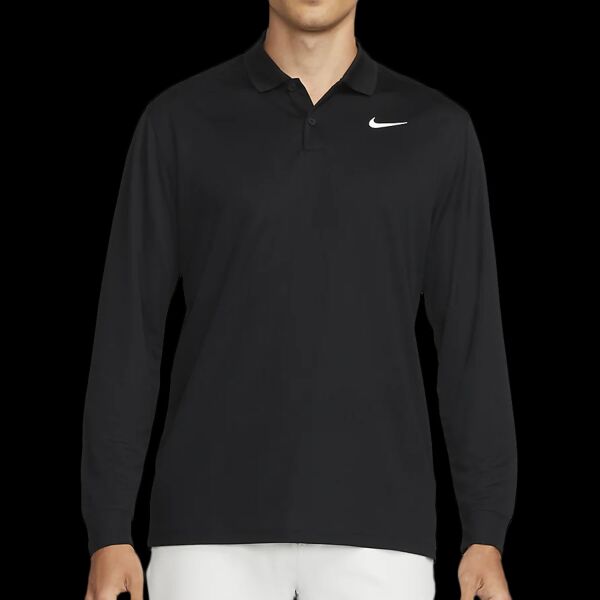 Nike Dri-FIT Victory solid long sleeve polo Thumbnail
