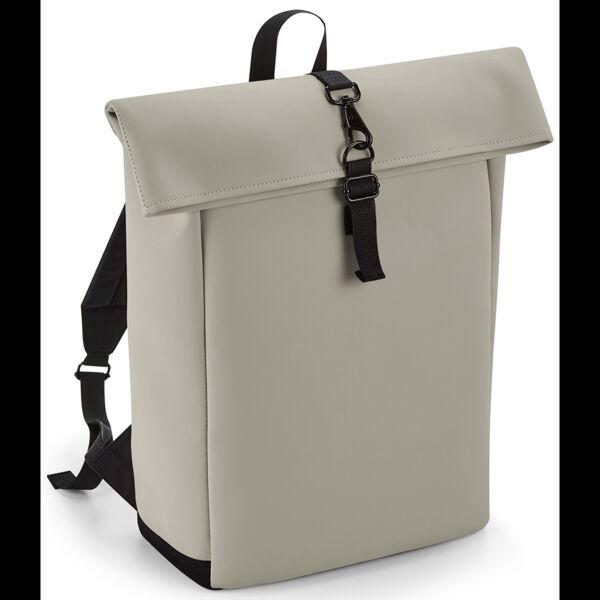 BagBase Matte PU Roll-Top Backpack Thumbnail