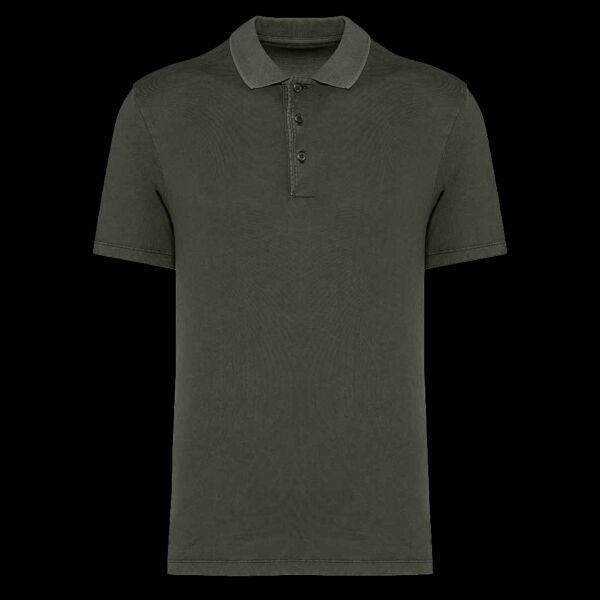 Native Spirit Washed Jersey Polo Shirt Thumbnail