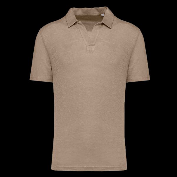 Native Spirit Linen Polo Shirt Thumbnail