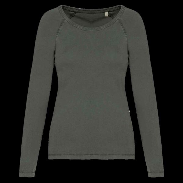 Native Spirit Ladies Raglan Long Sleeve Washed T-Shirt Thumbnail