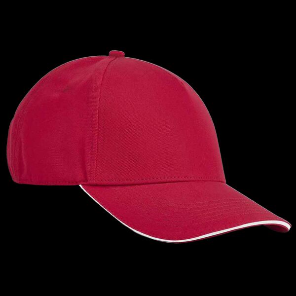 Beechfield EarthAware® Classic Organic Cotton 5 Panel Sandwich Peak Cap Thumbnail