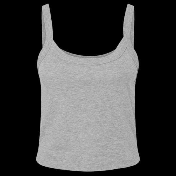 Bella Ladies Micro Rib Spaghetti Strap Tank Top Thumbnail