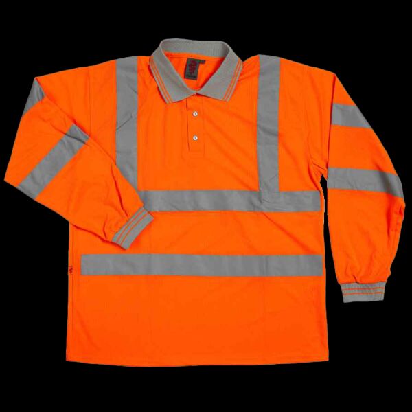 Warrior Hi-Vis Long Sleeve Polo Shirt Thumbnail