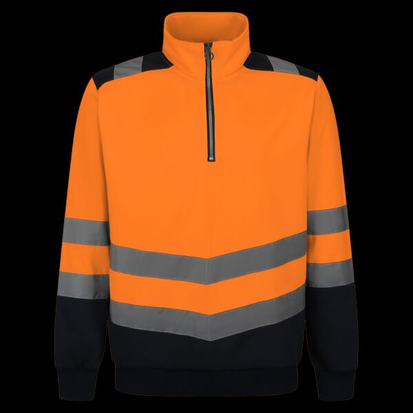 Regatta High Visibility Pro 1/4 Zip Sweatshirt Thumbnail