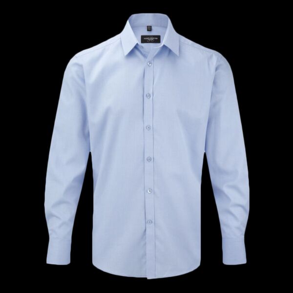 Russell Collection Long Sleeve Herringbone Shirt Thumbnail