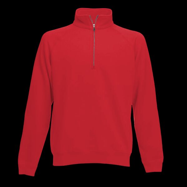 Fruit of the Loom Premium Zip Neck Sweatshirt Thumbnail