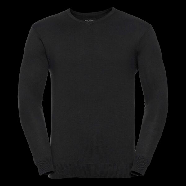 Russell Collection Cotton Acrylic V Neck Sweater Thumbnail