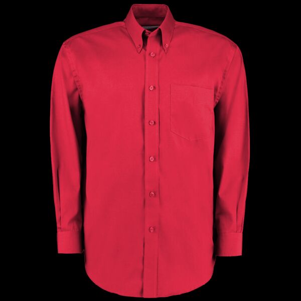 Kustom Kit Premium Long Sleeve Classic Fit Oxford Shirt Thumbnail