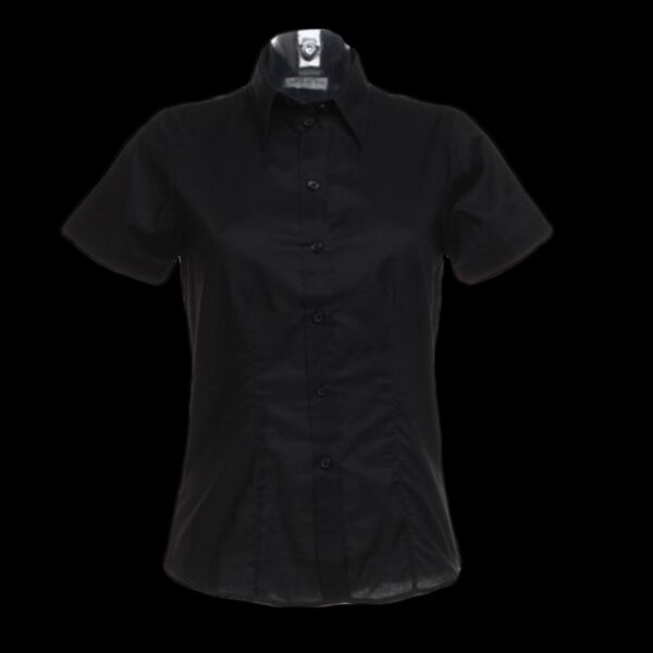 Kustom Kit Ladies Short Sleeve Tailored Workwear Oxford Shirt Thumbnail