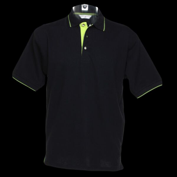 Kustom Kit St Mellion Tipped Cotton Piqué Polo Shirt Thumbnail