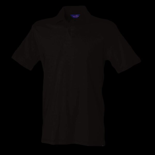 Henbury Unisex Stretch Cotton Piqué Polo Shirt Thumbnail