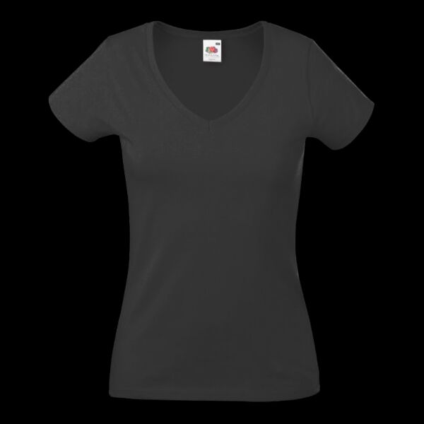 Fruit of the Loom Lady Fit Value V Neck T-Shirt Thumbnail