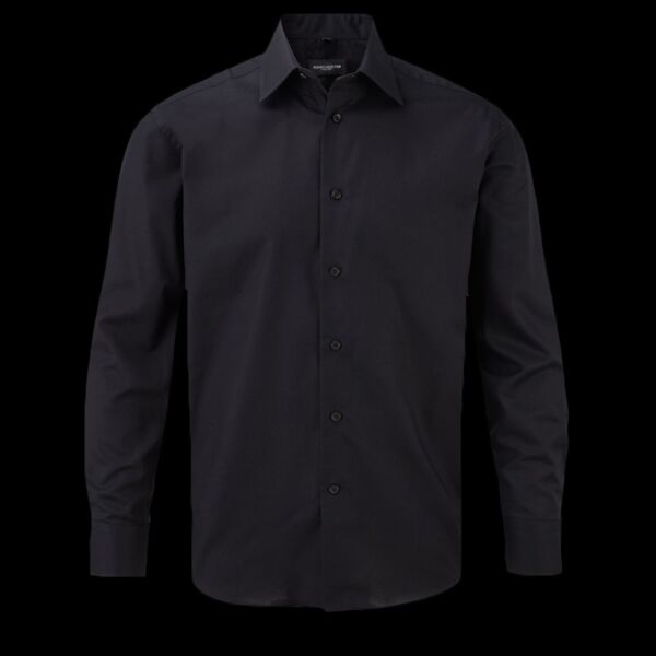 Russell Collection Long Sleeve Tailored Oxford Shirt Thumbnail