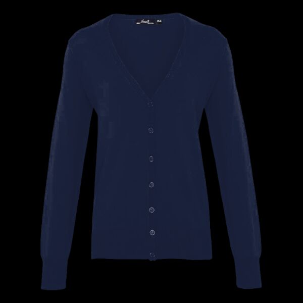 Premier Ladies Cotton Acrylic V Neck Cardigan Thumbnail