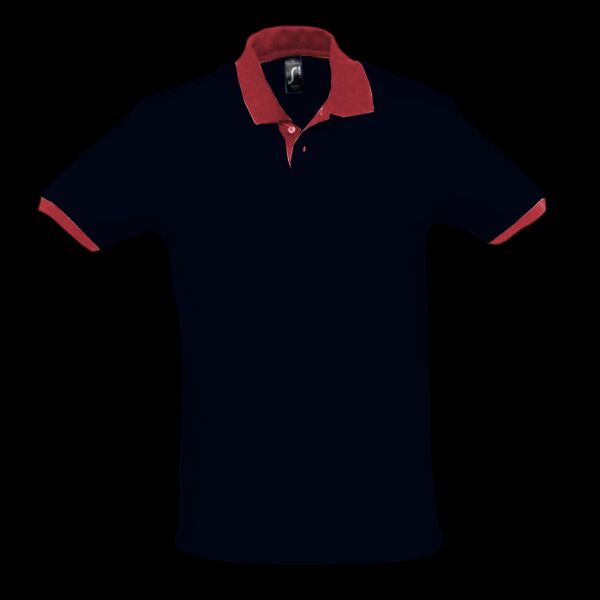 SOL'S Prince Contrast Cotton Piqué Polo Shirt Thumbnail