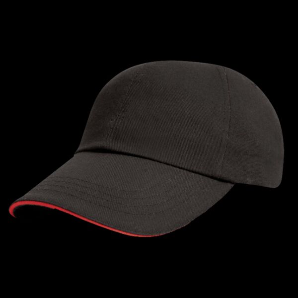 Result Low Profile Heavy Brushed Cotton Cap with Sandwich Peak Thumbnail