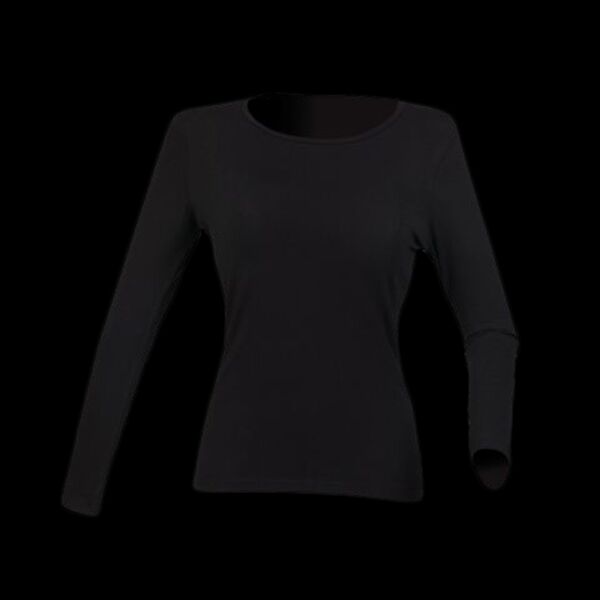 SF Clothing Ladies Feel Good Long Sleeve Stretch T-Shirt Thumbnail