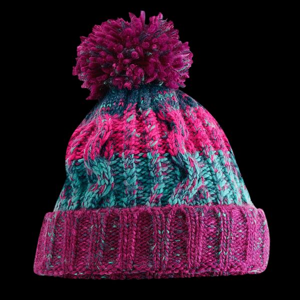 Beechfield Corkscrew Pom Pom Beanie Thumbnail