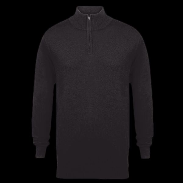 Henbury Zip Neck Sweater Thumbnail
