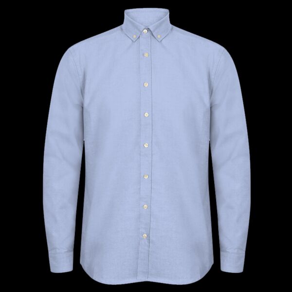 Henbury Modern Long Sleeve Regular Fit Oxford Shirt Thumbnail