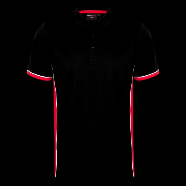 Finden + Hales Contrast Panel Polo Shirt Thumbnail