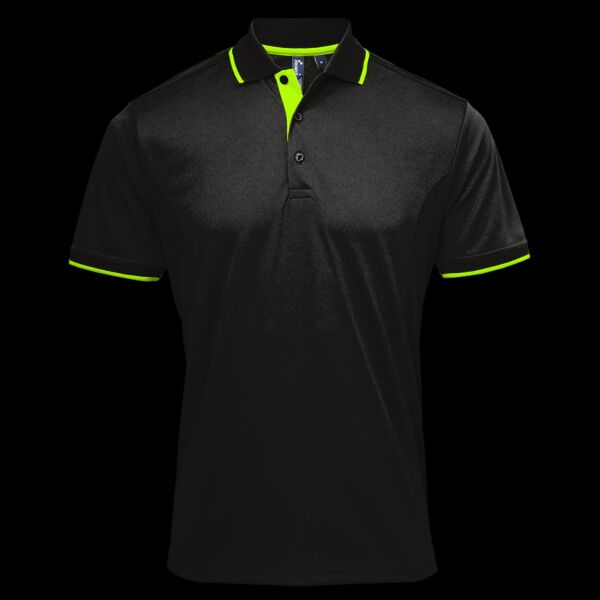 Premier Contrast Coolchecker® Piqué Polo Shirt Thumbnail