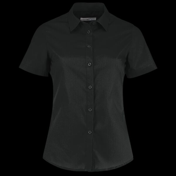 Kustom Kit Ladies Short Sleeve Tailored Poplin Shirt Thumbnail