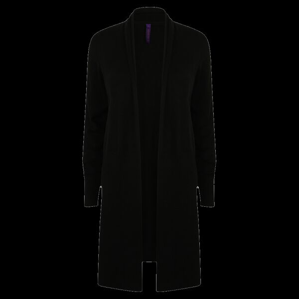 Henbury Ladies Longline Open Cardigan Thumbnail