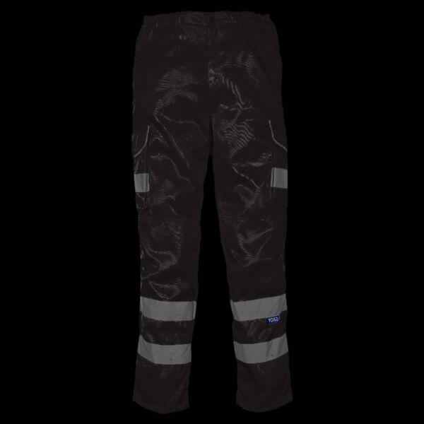 Yoko Hi-Vis Cargo Trousers with Knee Pad Pockets Thumbnail