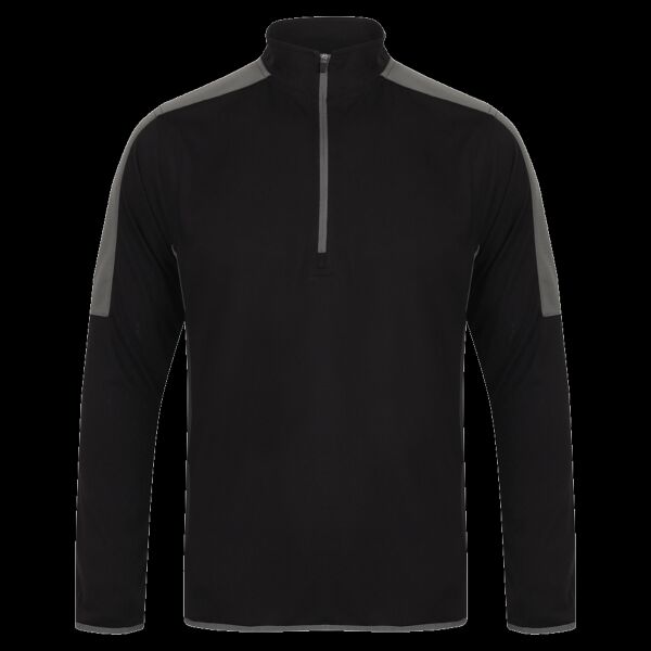 Finden + Hales Contrast Zip Neck Midlayer Top Thumbnail