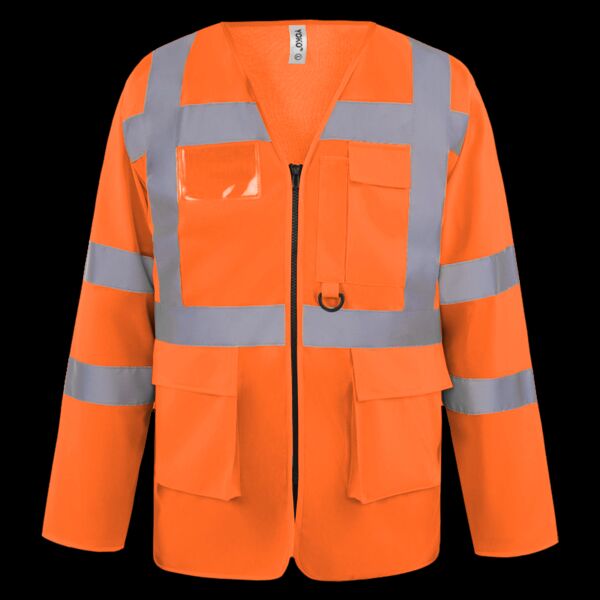 Yoko Hi-Vis Executive Long Sleeve Waistcoat Thumbnail