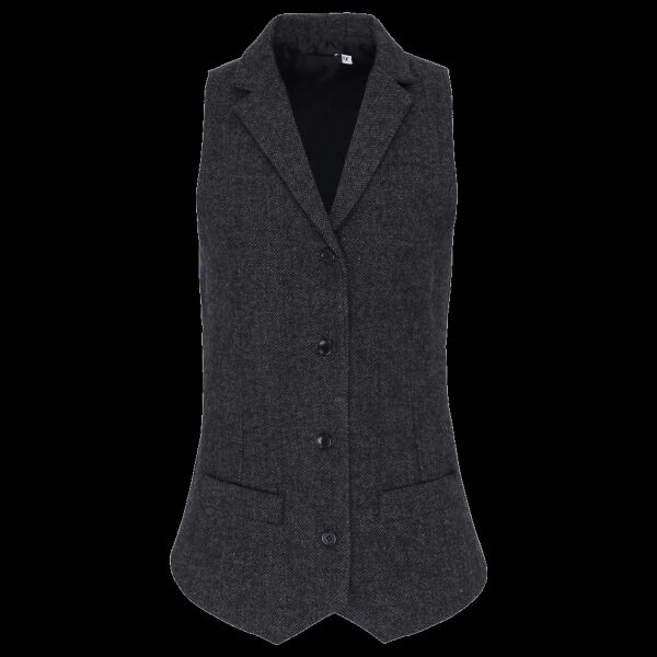 Premier Ladies Herringbone Waistcoat Thumbnail