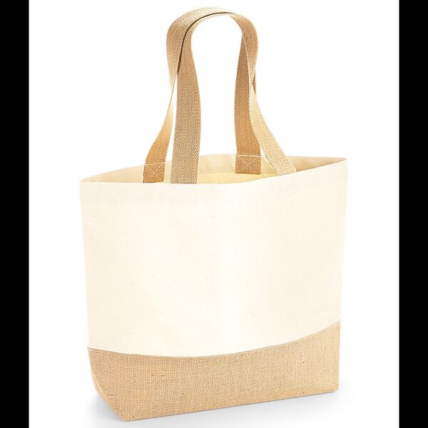 Westford Mill Jute Base Canvas Tote Bag Thumbnail