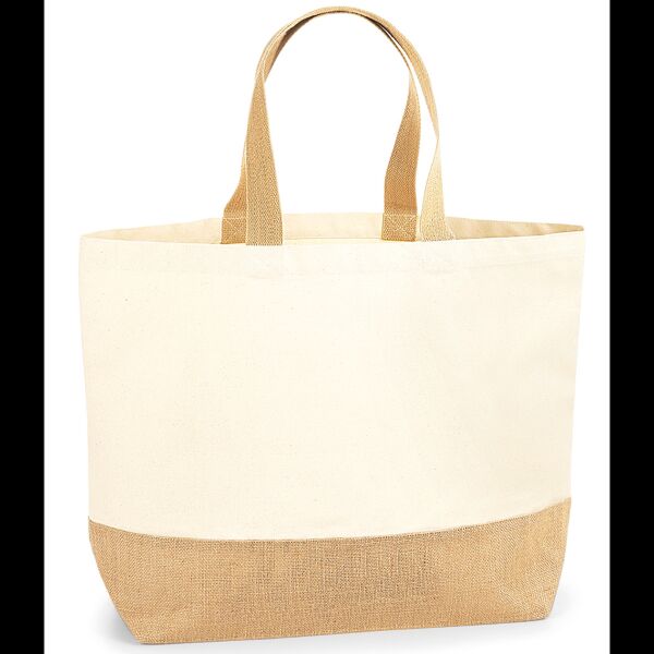 Westford Mill Jute Base Canvas Tote XL Bag Thumbnail