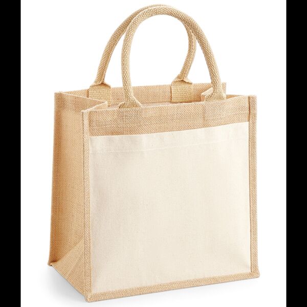 Westford Mill Pocket Jute Midi Tote Bag Thumbnail