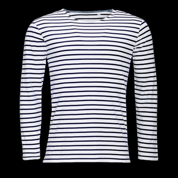 SOL'S Marine Long Sleeve Striped T-Shirt Thumbnail