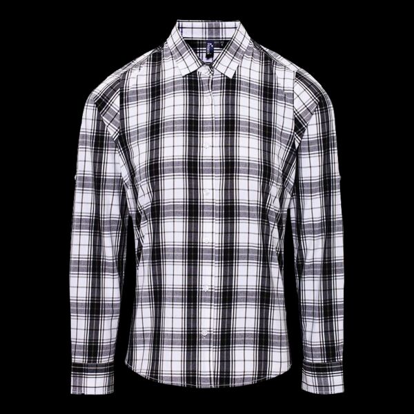 Copy of Ladies Long Sleeve Big Checked Blouse Thumbnail