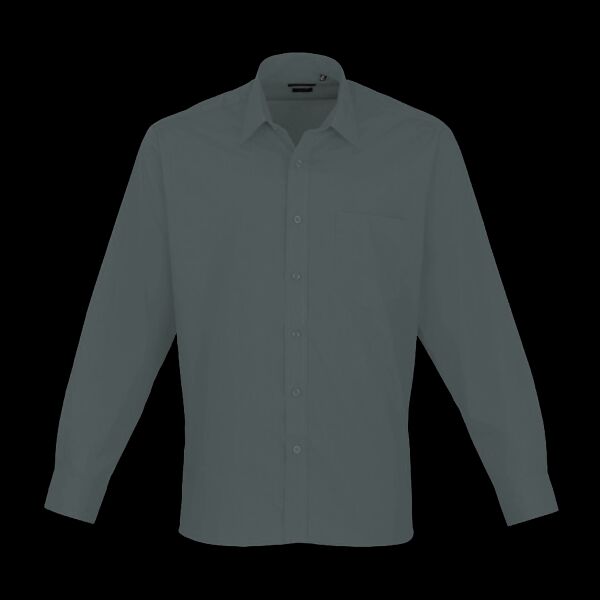 Gents Poplin Mandarin Collar Shirt Thumbnail