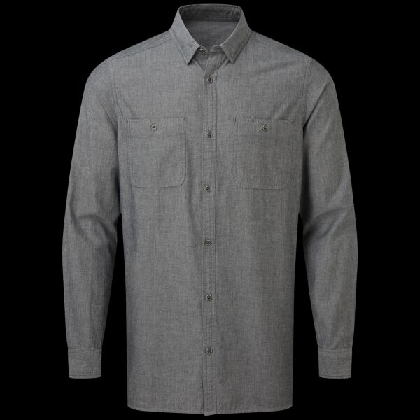Premier Fairtrade Organic Long Sleeve Chambray Shirt Thumbnail