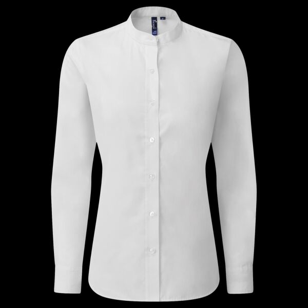 Premier Ladies Banded Collar Grandad Shirt Thumbnail