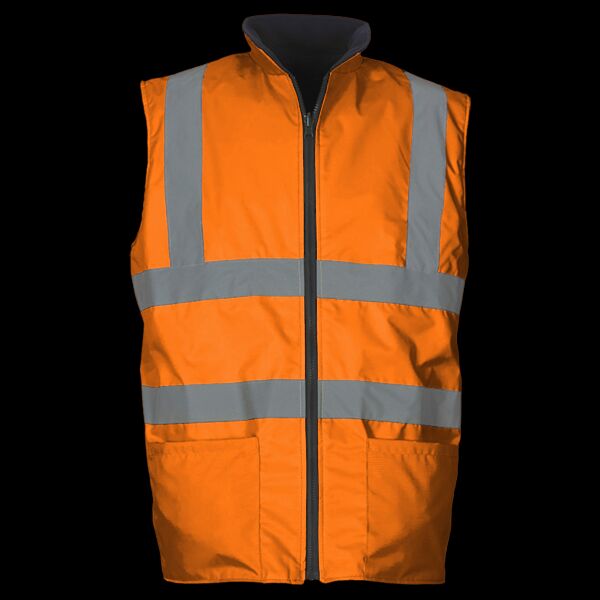 Yoko Hi-Vis Reversible Fleece Bodywarmer Thumbnail