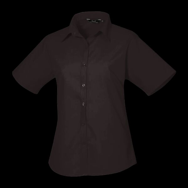 10 x Ladies Short Sleeve Poplin Blouse Thumbnail